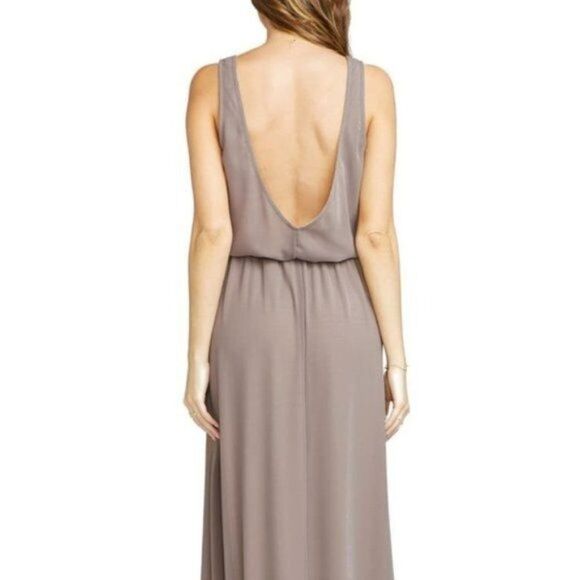 SHOW ME YOUR MUMU Kendall V-Back A-Line Gown Dune - Picture 7 of 7